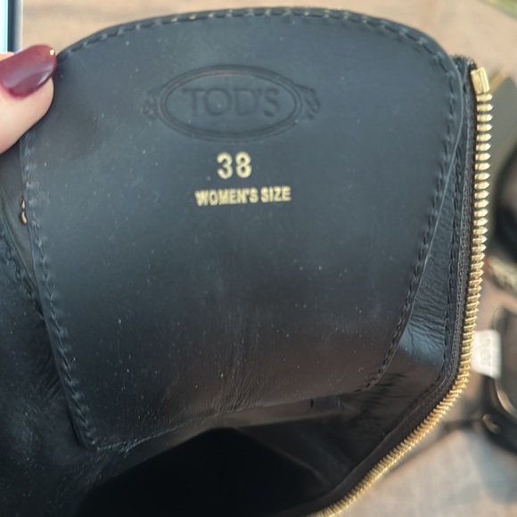 EUC Tod’s Lace-Up Leather Platform Boot Forest Green Size 38 - Picture 9 of 9